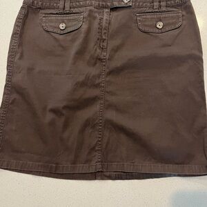 Ann Taylor Chocolate Brown Mini Skirt